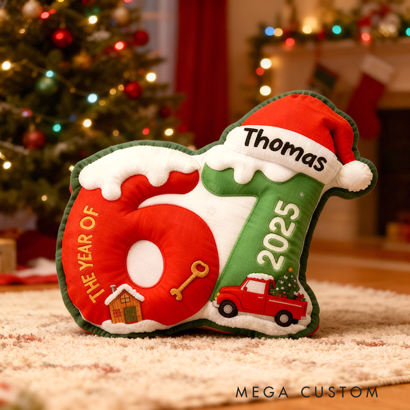 Personalized Six Seven 67 Gen Z Funny Slang Pillow Graphic 3D Print Christmas Pillow Custom Name Pillow Family Gift 