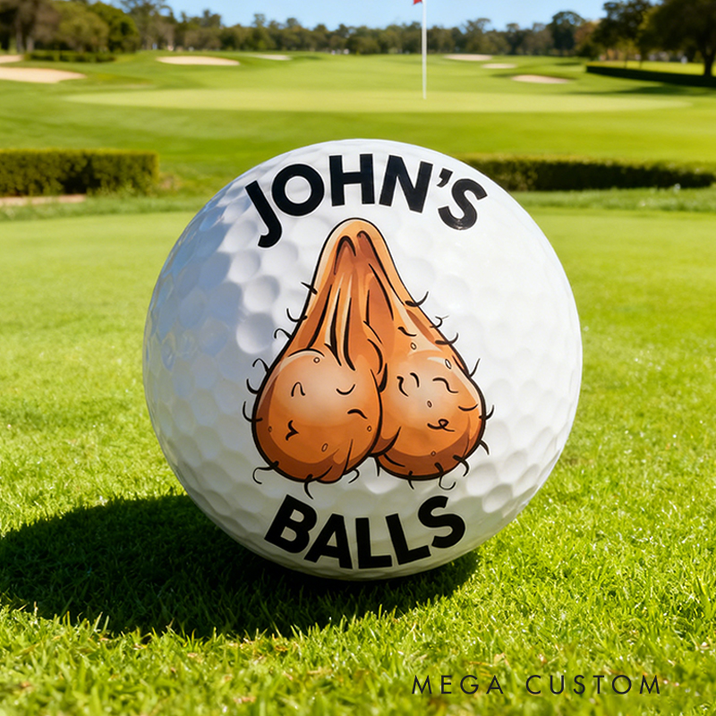 Personalized Funny Golf Ball with Custom Name for Golf Enthusiasts, Golf Gift For Men, Christmas Golf Gifts