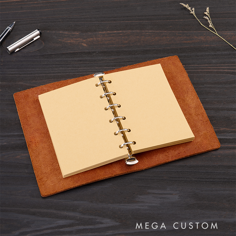 Personalized Leather Notebook Custom Leather Journal Personalised Leather Notebook Initial Notebook Gifts