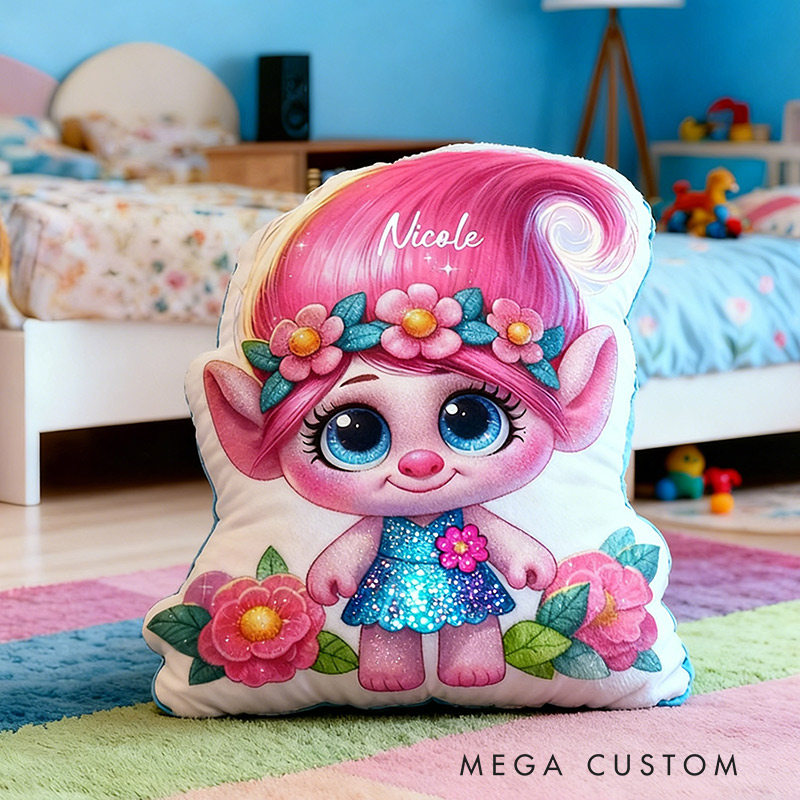 Personalized Name Pillow with Elf Pattern Exquisite Gift for Children Gardening Lovers Gift