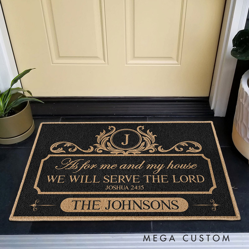 Personalized Welcome Doormat Custom Coir Mat With Family Name Indoor Outdoor Rug Perfect Housewarming New Home Gift 