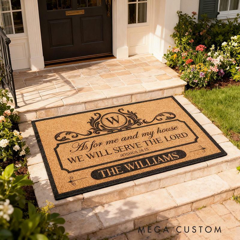 Personalized Welcome Doormat Custom Coir Mat With Family Name Indoor Outdoor Rug Perfect Housewarming New Home Gift 