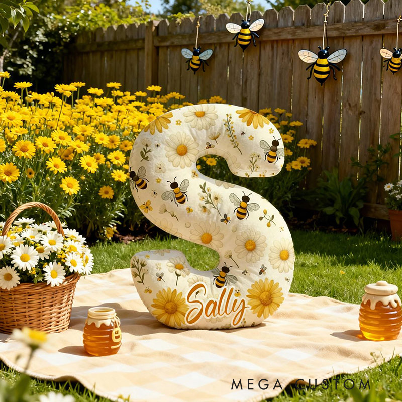 Personalized Fruit Letter Pillow Custom Name Cute Pillow Gift for Children Gardening Lovers Gift 