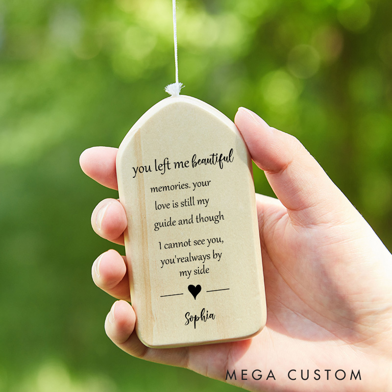 Personalized Memorial Wind Chime Loss of Loved One Bereavement Gift Condolence Remembrance Gift Dad Sympathy Wind Chime 
