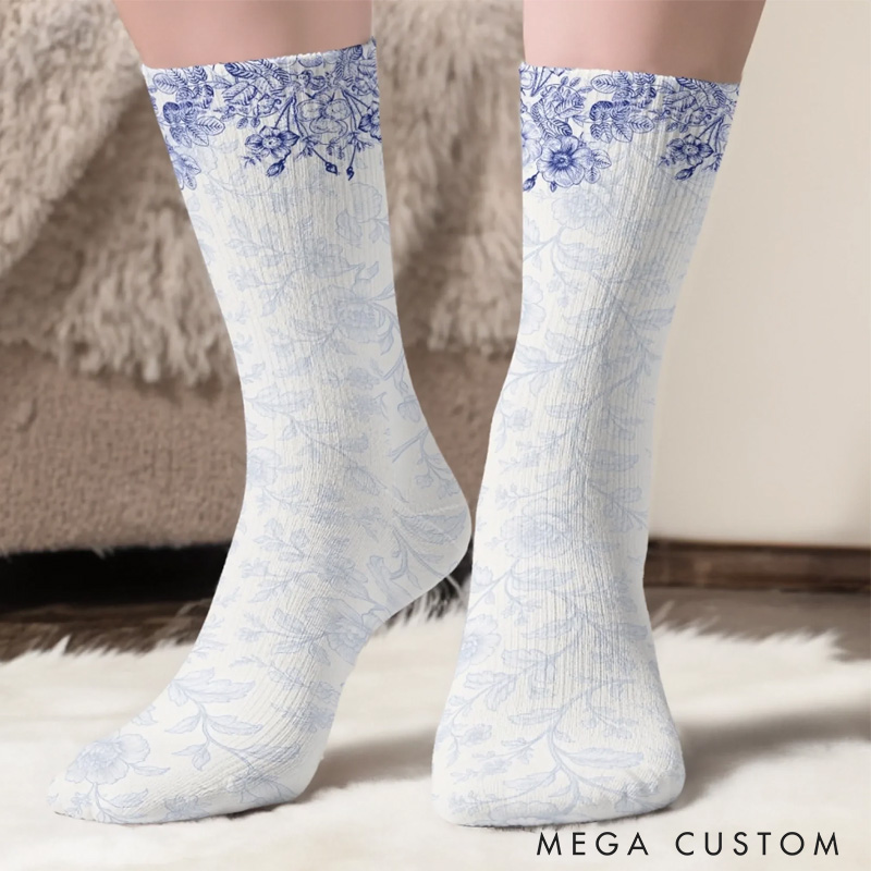 Personalized Just a Girl Who Love Book Socks with Name Custom Gifts For Book Lovers Bookworms Readers Bookish 