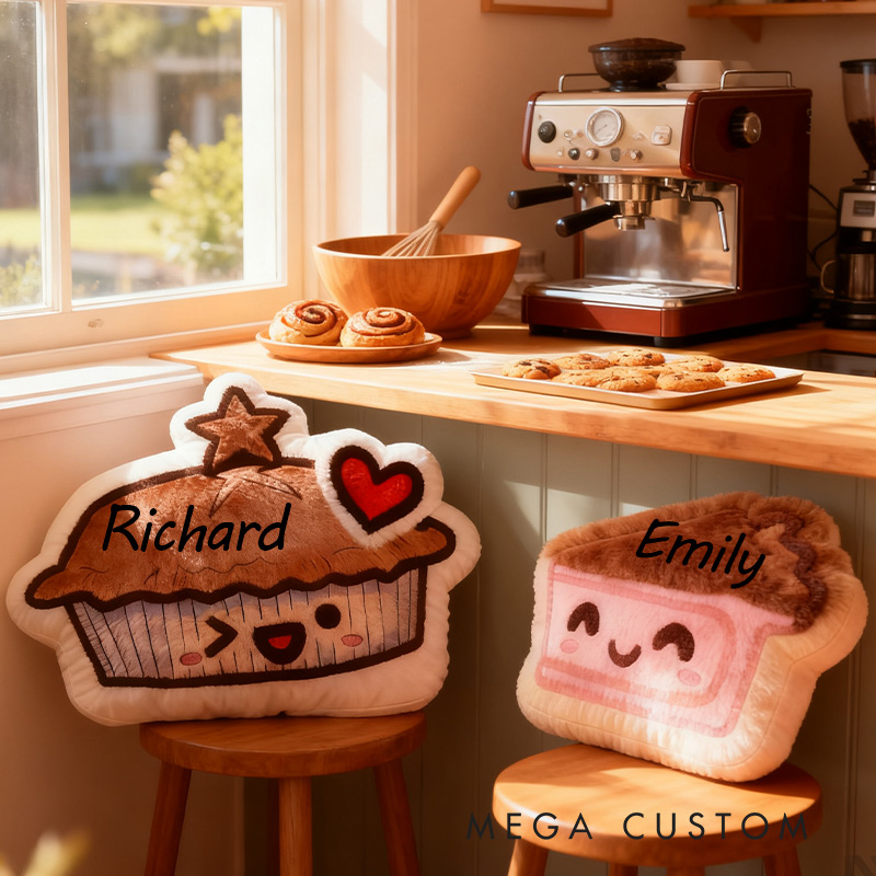 Personalized Sweetheart Bakery Cushions Pillow Graphic 3D Print Pillow with Name for Baking Lovers and Couple