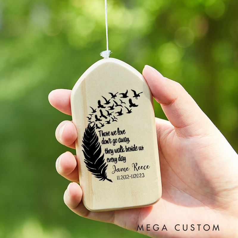 Personalized Memorial Wind Chime In Memory Sympathy Gift Custom  Loss Tribute Keepsake for Loved Ones Thoughtful Bereavement Present