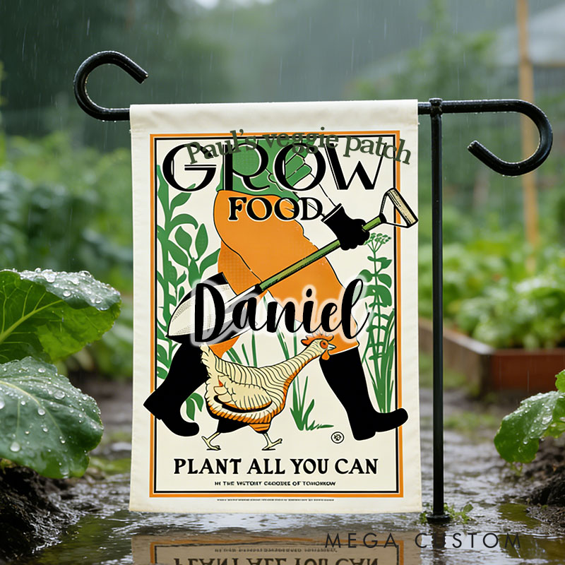 Personalized Victory Garden Flag Yard Flag Double Sided for Garden Lovers