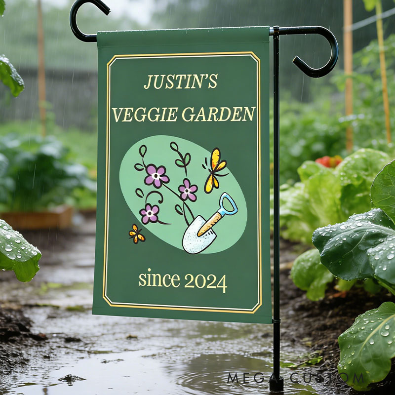 Personalized Harvest Haven Garden Flag Yard Flag Double Sided for Garden Lovers