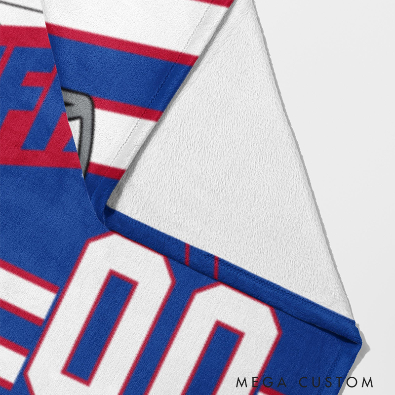 Personalized Football Legacy Blanket Featuring Your Name and Number  