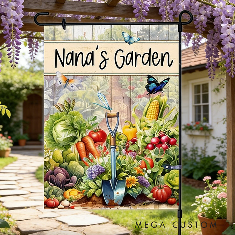 Personalized Garden Flag Yard Flag Spring Garden Decor Custom Double Sided Flag for Garden Lovers
