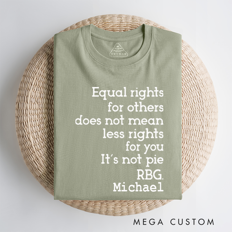 Personalized Classic Car T-Shirt Custom Equal Rights Design T-Shirt Citizen Rights Tee