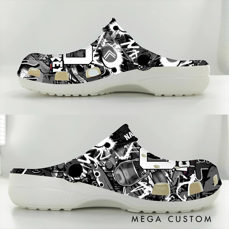 Personalized Ice Hockey Clogs Customize with Your Name and Number for Ultimate Style