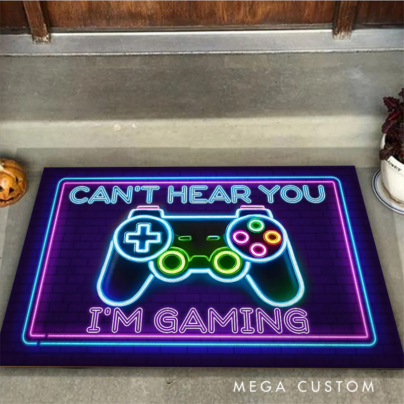 Personalized I'm Gaming Controller Rug for Gamer Game Lovers Gift for Kids