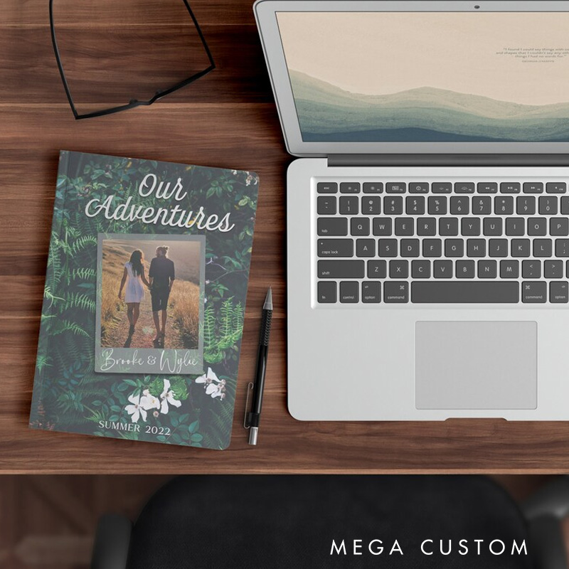 Personalized Adventure Memory Book Our Adventures Couple Journal Custom Photo Travel Diary Outdoor Adventurers Anniversary Gift