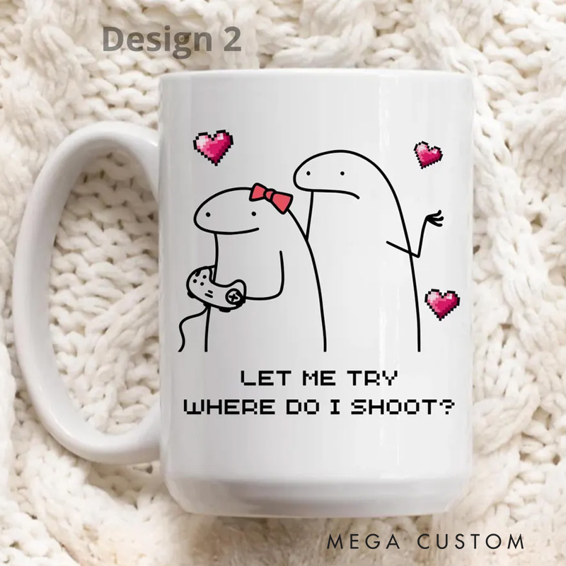 Personalized Funny Casual Gamer Couple Gift Retro Gaming Coffee Cups Matching Video Game Mugs Mr & Mrs Mug for Game Lovers Couples