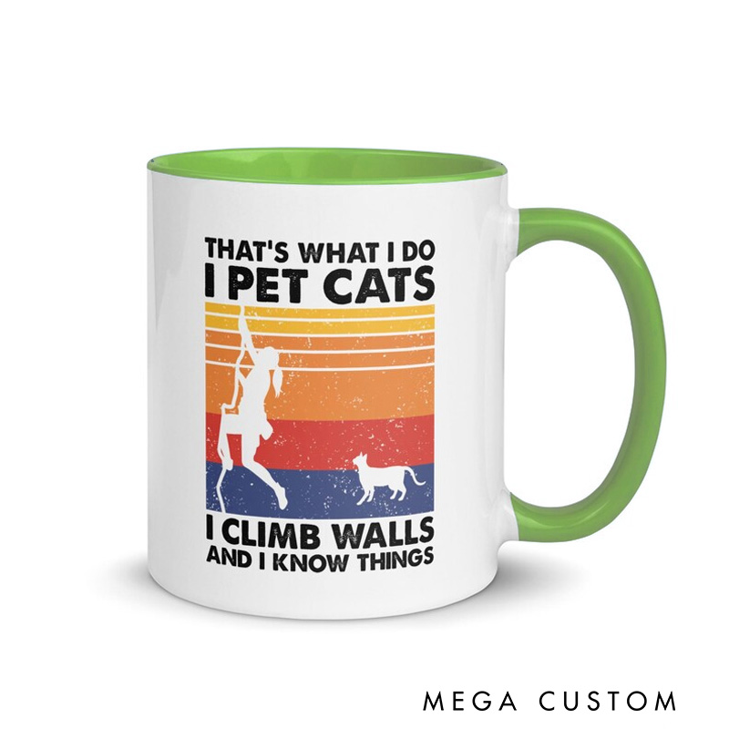 Personalized Climber Cat Lover Mug Climber Lover Mug Cup Outdoor Adventurers Lover Gift