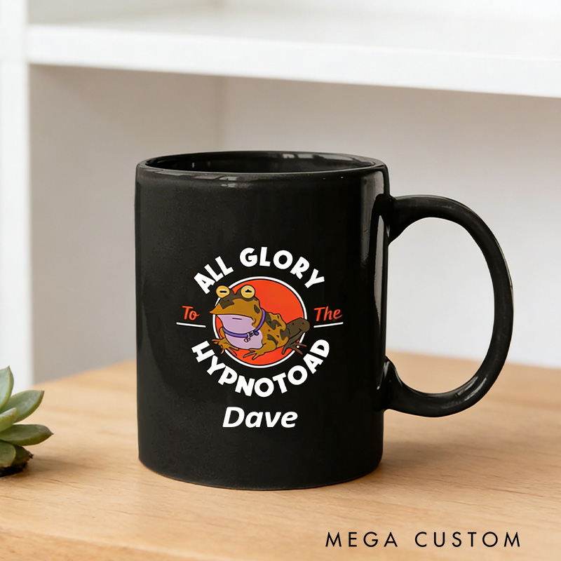 Personalized Hypnotoad Tribute Mug All Glory to the Hypno Toad Vintage Mugs Futurama Hypnotoad Mugs Geek Lover Gift