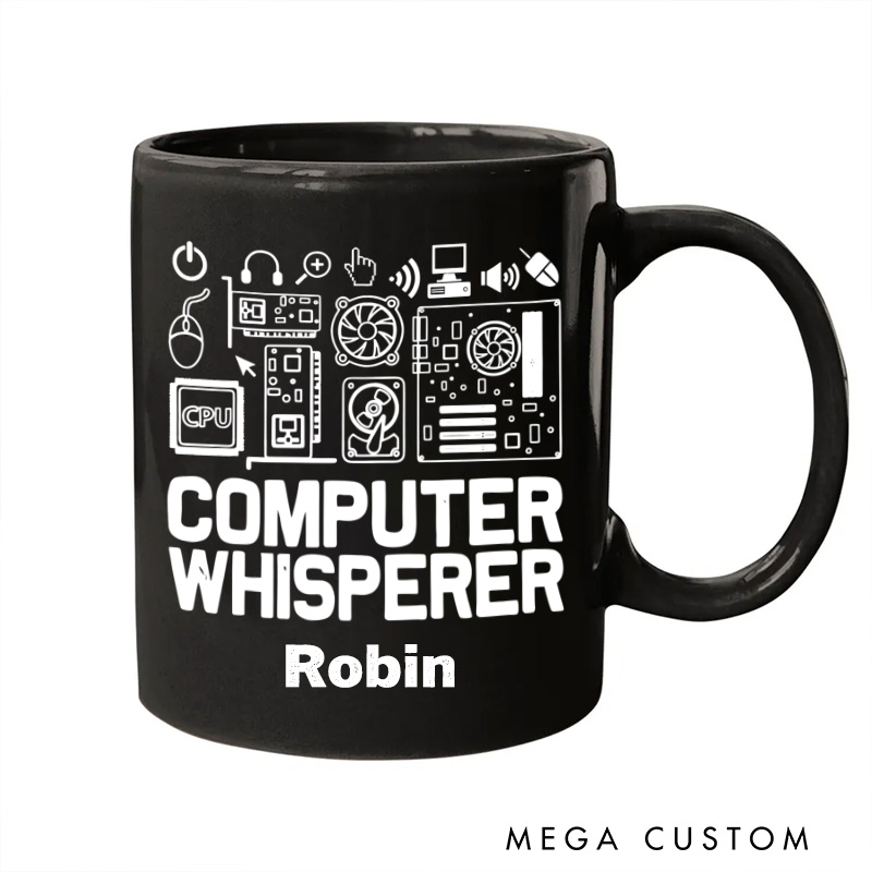 Personalized Computer Whisperer Mug It Tech Support Nerds Geek Mug Geek Professional Humor Gift
