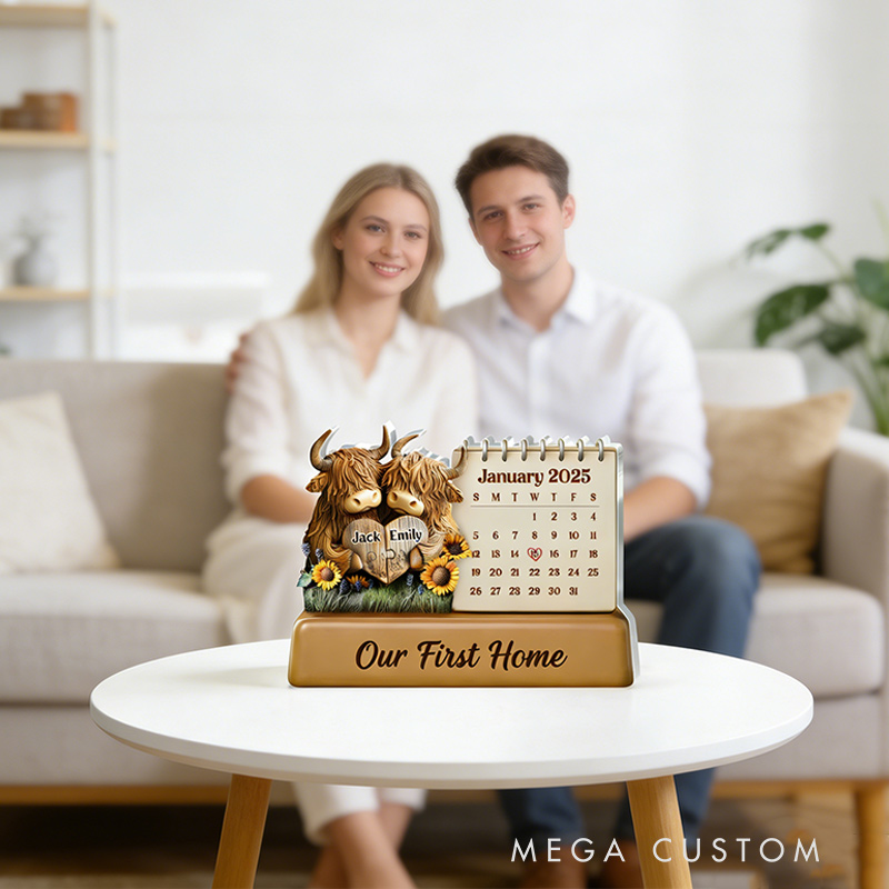 Personalized Our First Home Plaque Shaped Squared Acrylic Plaque Housewarming Gift Valentine's Day Gift