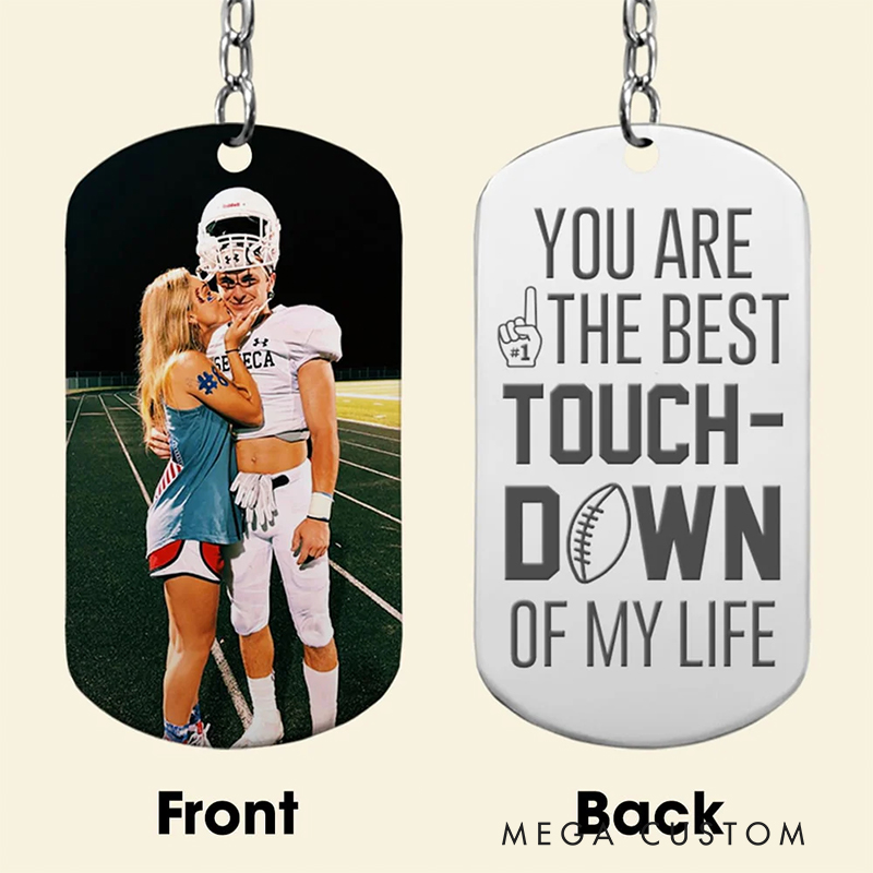 Personalized "You're the Real MVP" Football Keychain for Couples or Sports Fans Valentine's Day Gift 