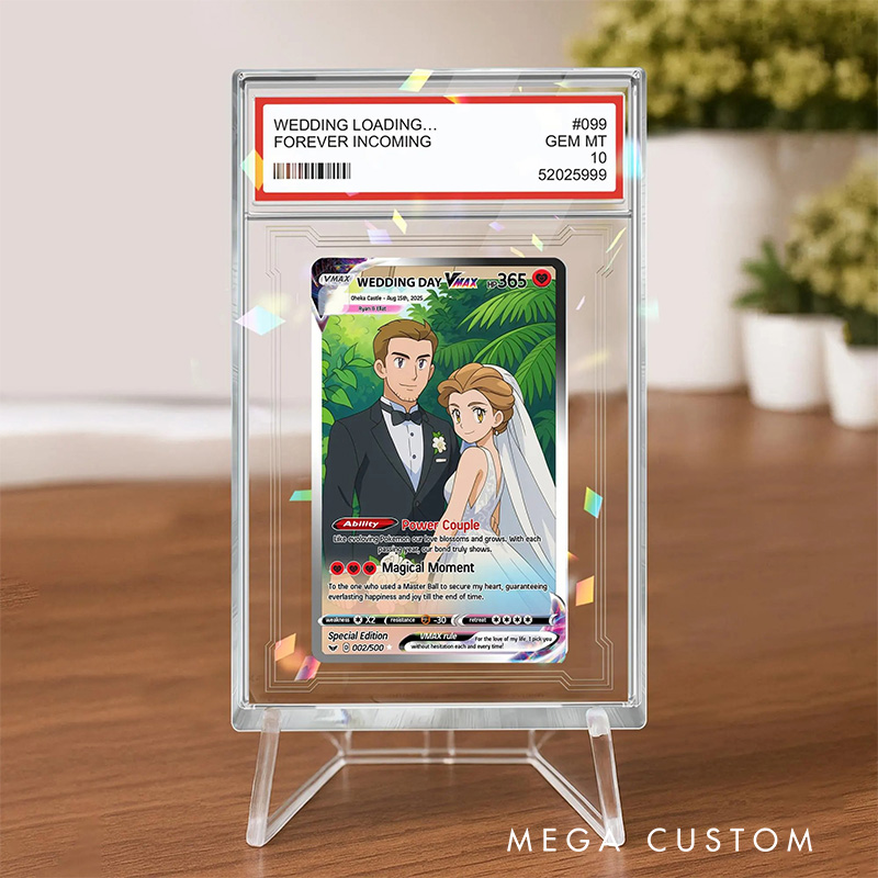 Personalized Cute Pixel Couple Acrylic Game Card with Photo Card Game Collection for Game Lovers Birthday Gift for Couple Anniversary
