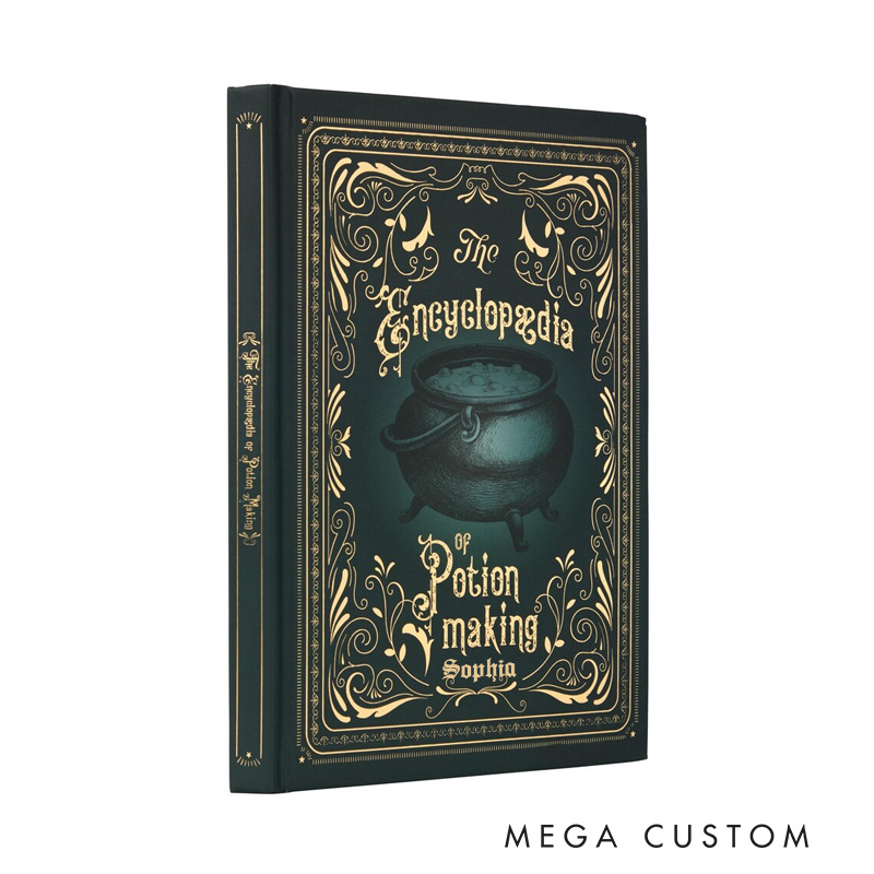 Personalized Potion Making Dark Academia Hardcover Journal Witchy Notebook Magic Lover Gift Manifestation Spell Book