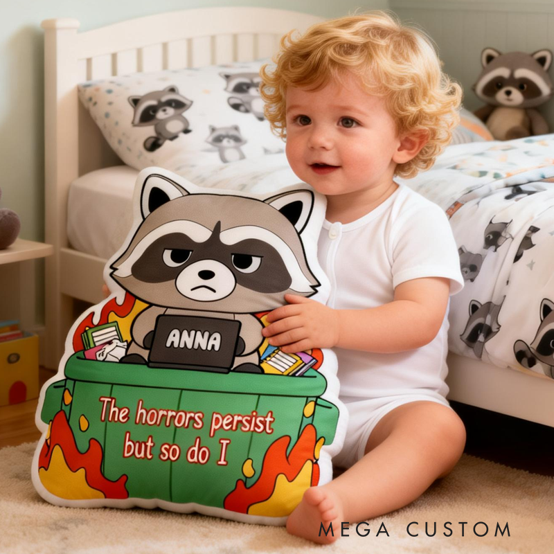 Personalized The Horrors Persistbut so Do I with Name Graphic 3D Print Pillow Birthday Gifts Funny Gifts