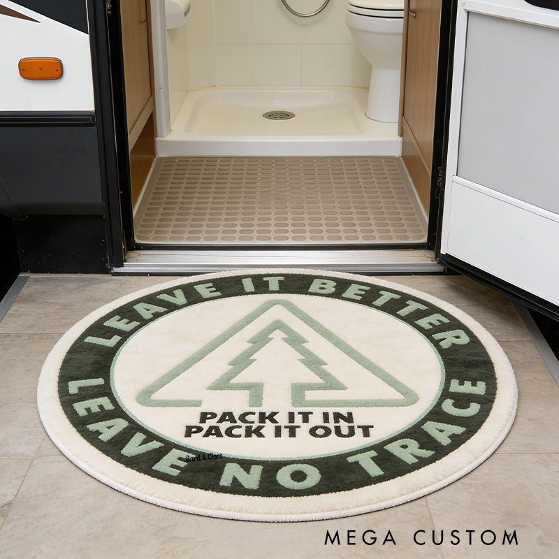 Personalized Eco-Friendly Message Rug Outdoors Room Mat Hiking Camping Eco Rug Nature Lover Gift