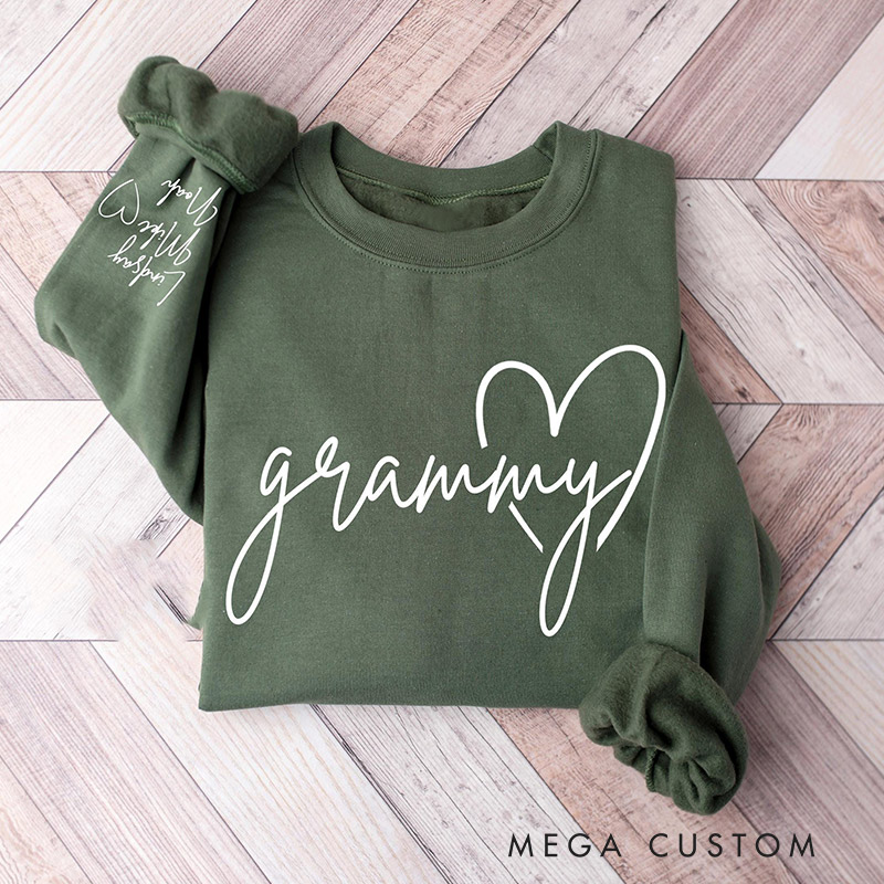 Personalized Grammy Sweatshirt Custom Grandkids Names Grandma Gift Mother's Day Gift 