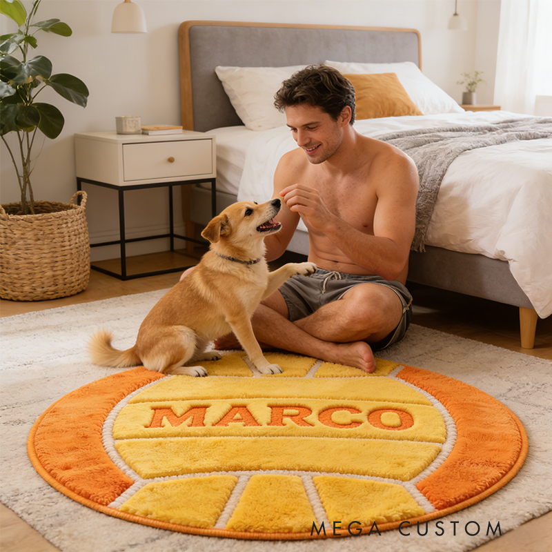 Personalized Water Polo Rug with Custom Name for Fans and Players  