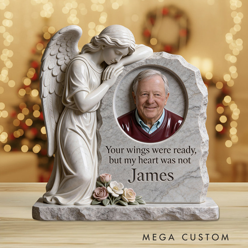 Personalized Memorial Custom Shaped Acrylic Plaque Your Wings Were Ready Sympathy Gift for Family