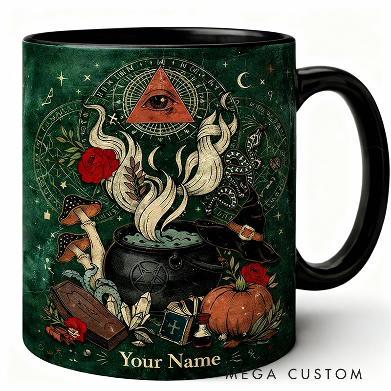 Personalized Witch Tarot Magical Mug Coffee Mug Magic Lover Mug Witchcore Gift Coffee Mug