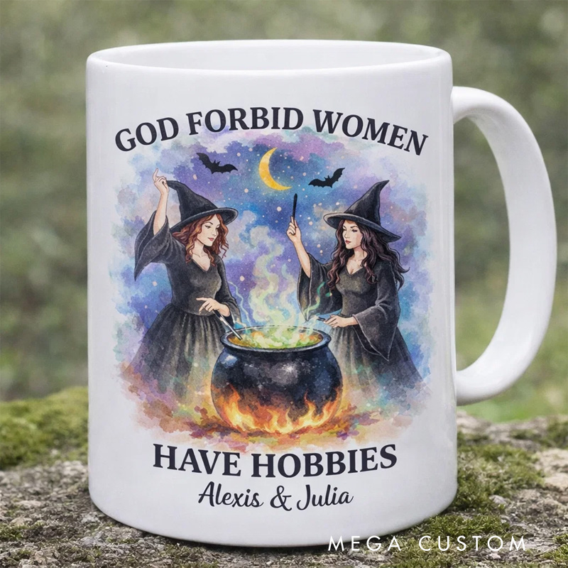 Personalized God Forbid Women Have Hobbies Magical Mug Coffee Mug Magic Lover Mug Witchcore Gift Coffee Mug