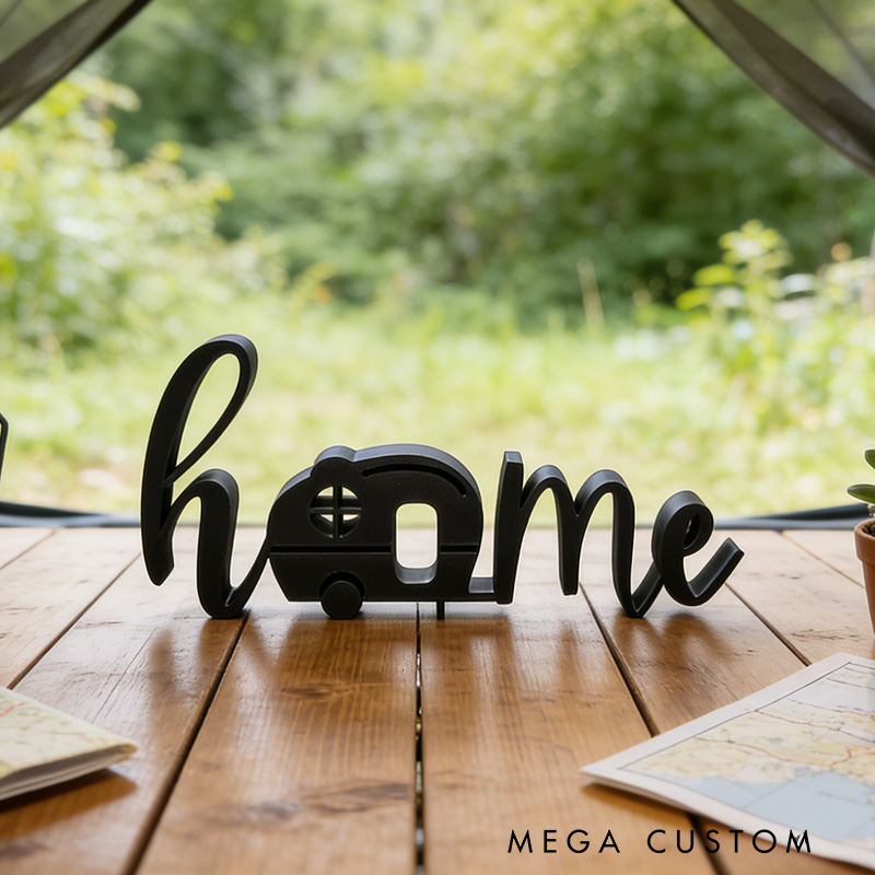 Personalized 3D Printed Home Sign Camping Decor Sign Gifts for Campers Rv Gift Ideas