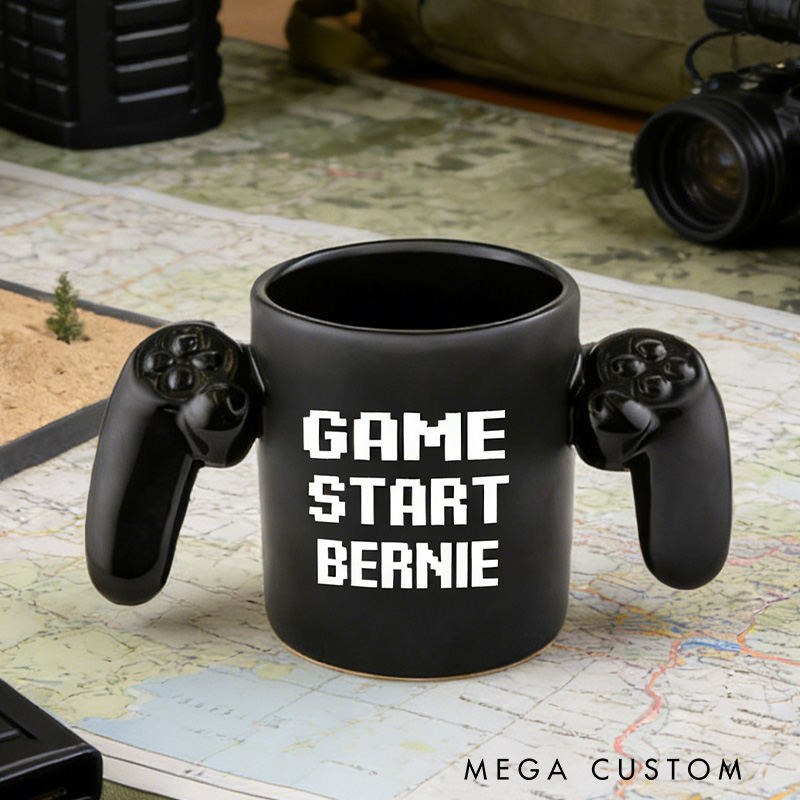 Personalized Gamer Controller Mug Custom Creative and Trendy Coffee Cups Gifts for Game Geek