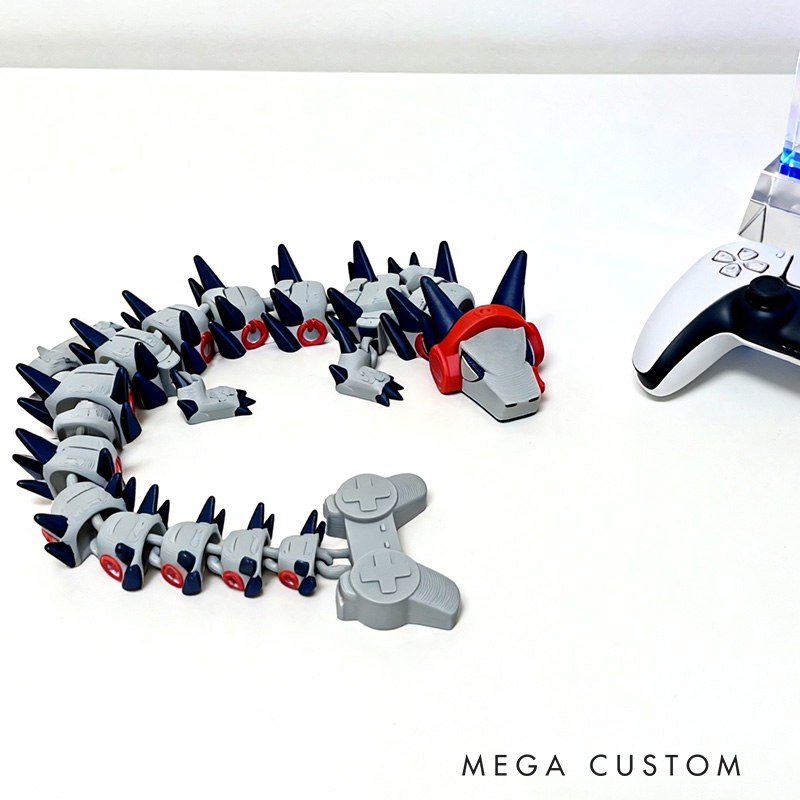 Personalized 3D Printed Gamer Dragon3D Printed Gift for Game Lovers