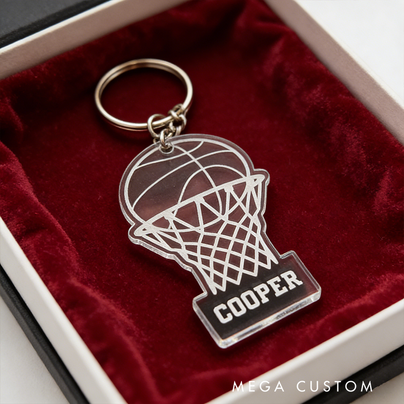 Personalized Basketball Keychain Showcases Your Love for the Game