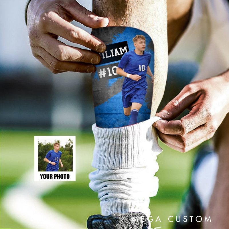 Personalized Soccer Shin Guards Showcase Your Photo and Name in Style