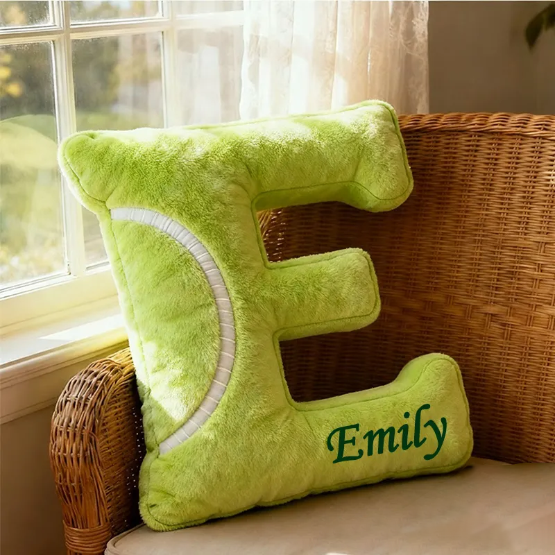 Personalized Graphic3DPrint Tennis Letter Pillow with Custom Name for Sports Lovers