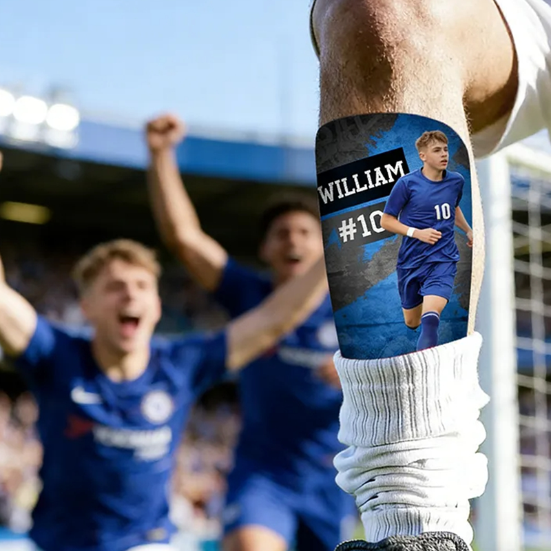 Personalized Soccer Shin Guards Showcase Your Photo and Name in Style