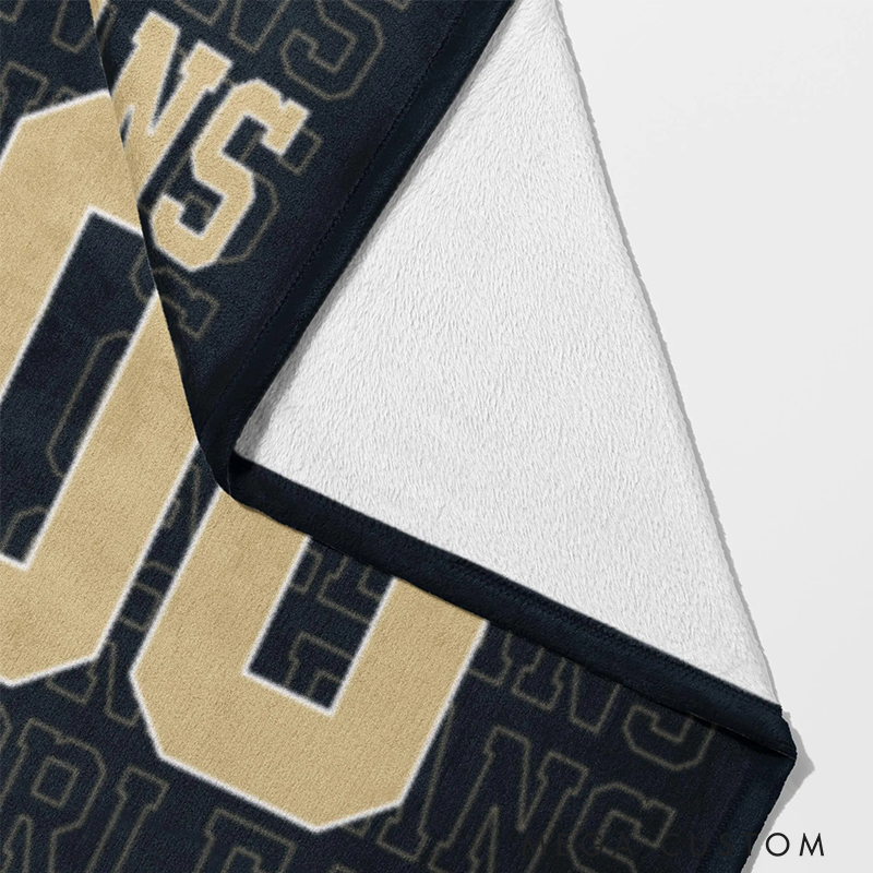 Personalized Football Player Blanket with Customizable Name and Team Details 