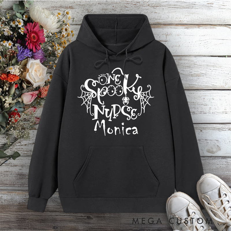 Personalized Hoodies for Nurse One Spooky Nurse Design Hoodies
