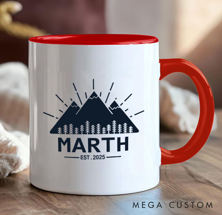 Personalized Mountain Mug Adventure Crazy Camping Hiking Mug Gift for Nature Travel Outdoors Lovers