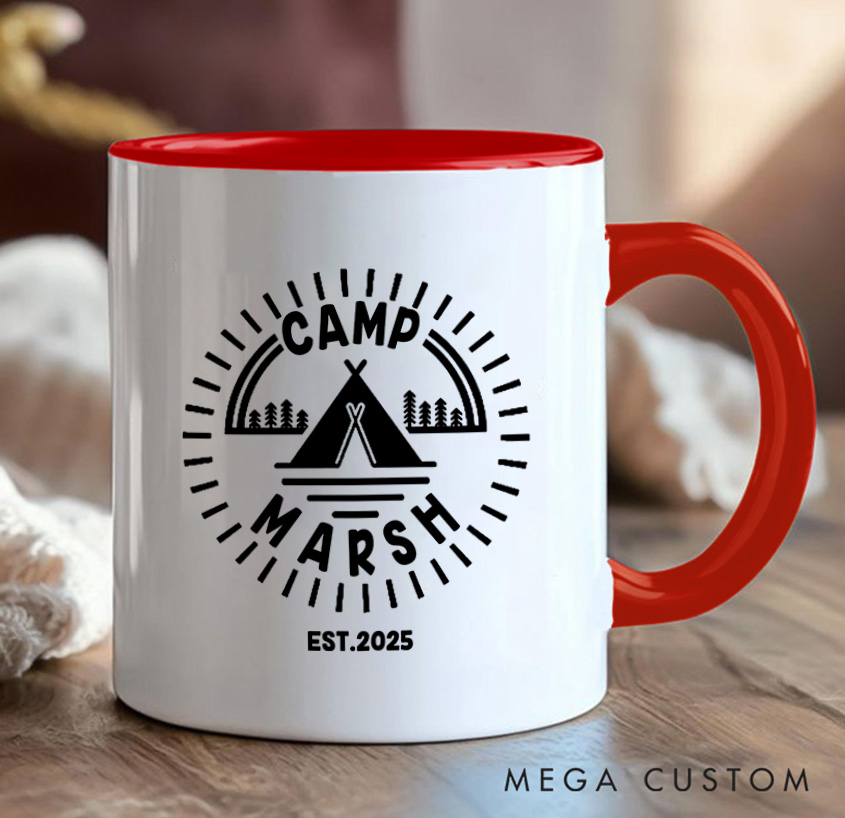Personalized Adventure Mountain Mug Camping Hiking Mug Gift for Nature Travel Outdoors Lovers