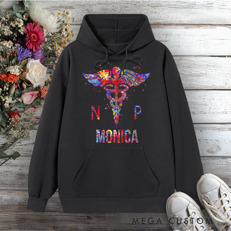 Personalized Hoodies for Nurse Vibrant Nurse Practitioner Design Hoodies International Nurse Day Gift