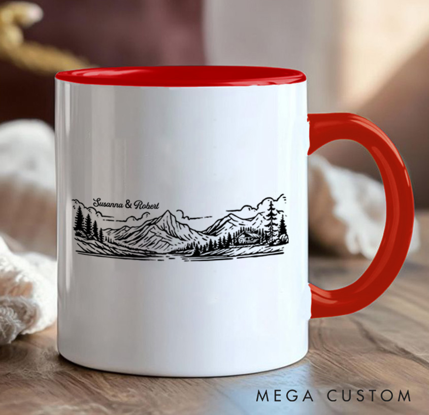 Personalized Carabiner Campfire Mug Camping Mountain Hiking Mug Gift for Outdoors Nature Lovers