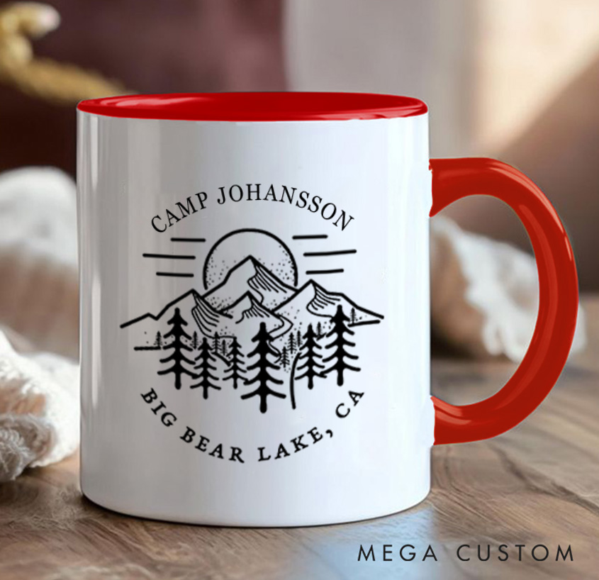 Personalized Hiking Camping Mug Mountain Adventure Mug Gift for Outdoors Nature Lovers