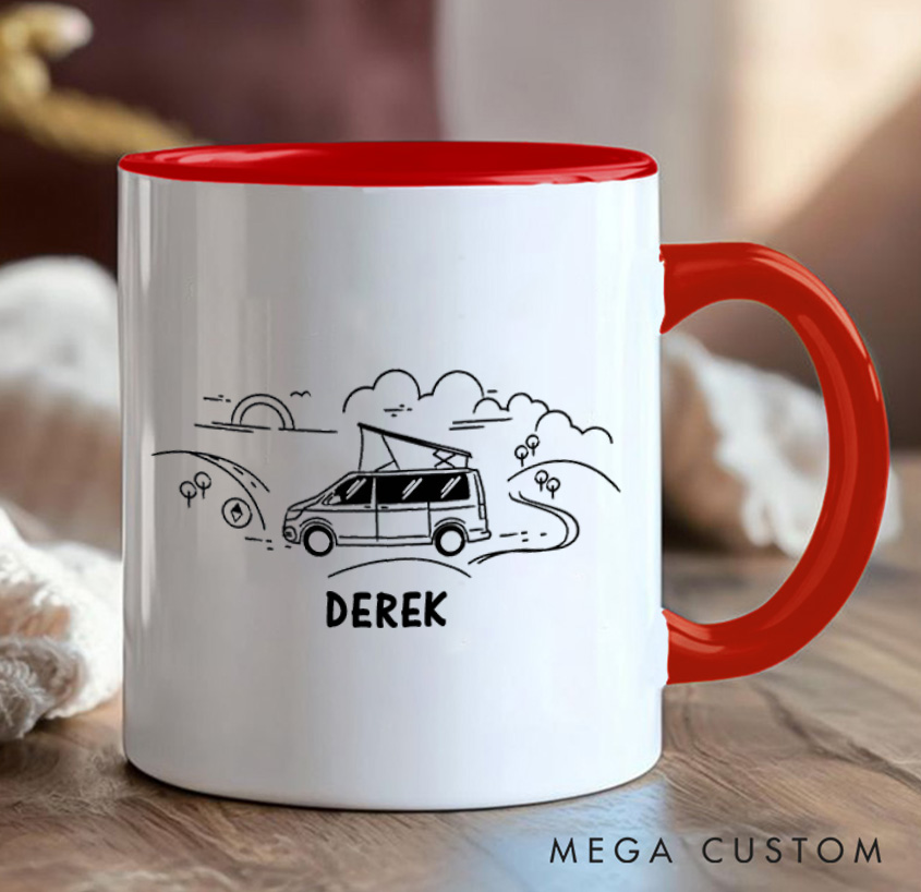 Personalized Exploring Outdoors Mug Camping Hiking Mug Gift for Travel Outdoors Nature Lovers