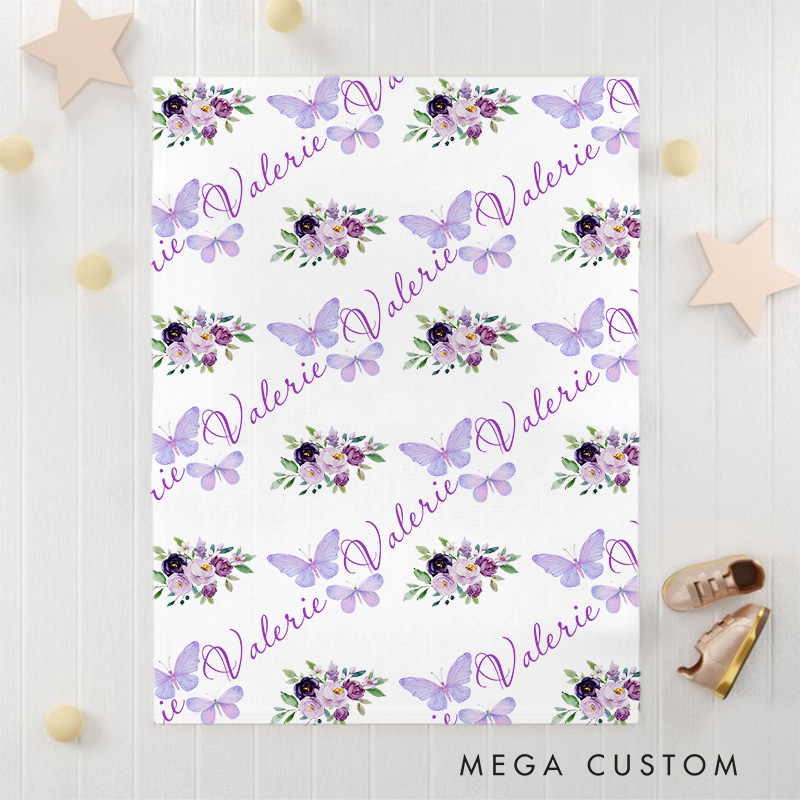 Personalized Hedgehog Pattern Baby Blanket Showcasing Adorable Hedgehog Illustrations Baby Blanket